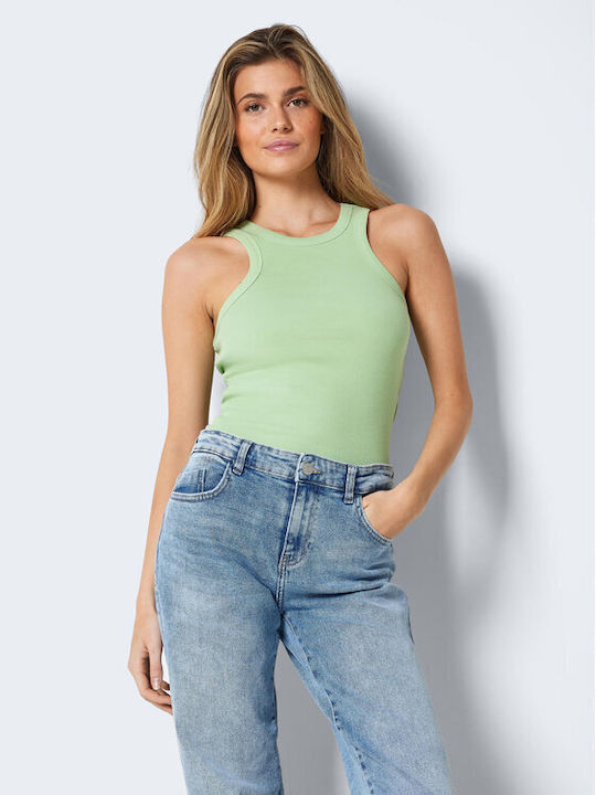 Noisy May Damen Bluse Ärmellos Green