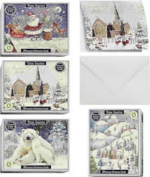 Greeting Card Christmas 15.5x12.5cm (Μiscellaneous Designs/Colors) 1133383