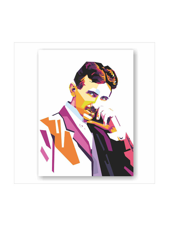 Fritzyart Nikola Tesla Κάδρο Μεταλλικό 20x27cm
