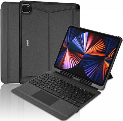 Buddi Flip Cover με Πληκτρολόγιο Μαύρο (Apple iPad Pro 11" 2022 / 2021 / 2020 / 2018) 115337