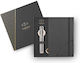 Parker Im Essential Stainless Steel Ct M Set with Notebook and Pen