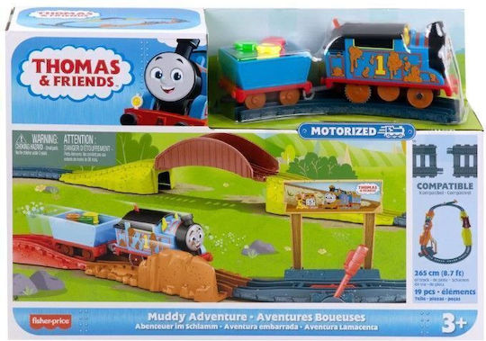 Fisher Price Thomas & Friends Muddy Adventure Set with Train Muddy Adventure for 3+ years+ Years