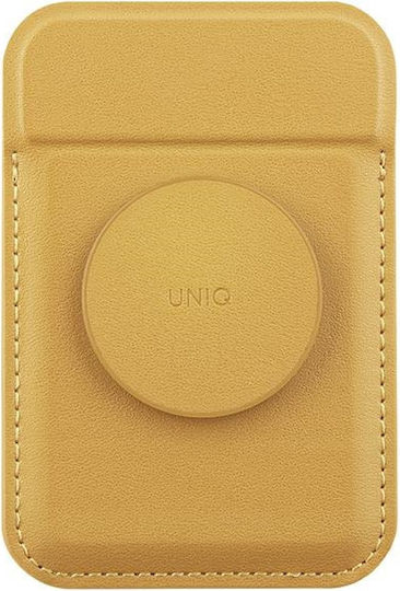 Uniq MagSafe Card Case Flixa in Yelow color
