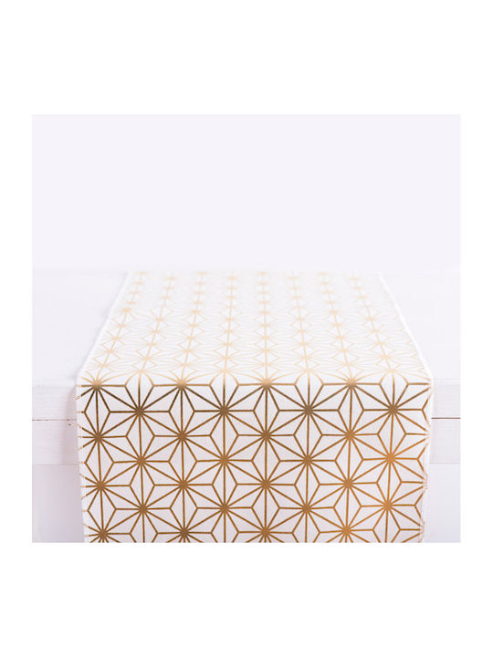 Ntampoudis Christmas Tablecloth Runner White L35xW250cm.