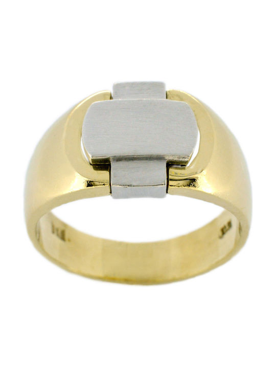 Men's White Gold Ring 14K