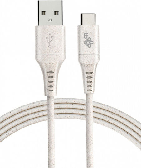 Tb Energy USB 2.0 Cable USB-C male - USB-A Λευκό 1m AKTBXKUC3A10EKO