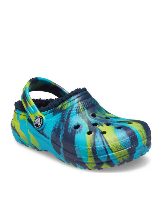 Ανατομικές Παντόφλες Πολύχρωμες Classic Lined Marbled Clog
