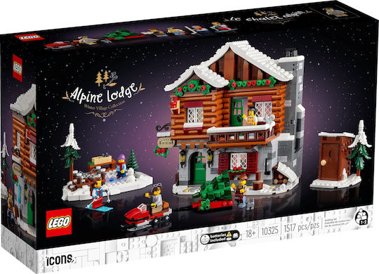LEGO Icons Alpine Lodge - Christmas για 18+ Ετών 1517τμχ