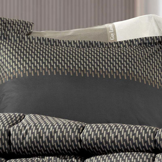 Guy Laroche Dallas Set Față de Pernă Oxford Choco 50x70cm.