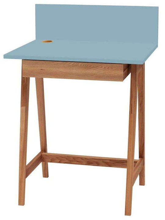 Desk Luka Oak-Light Blue 65x50x75cm