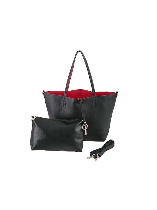 V-store Set Women's Bag Shoulder Black