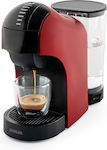Muhler MCM-611 Kaffeemaschine für Kapseln Nespresso Druck 20bar Rot