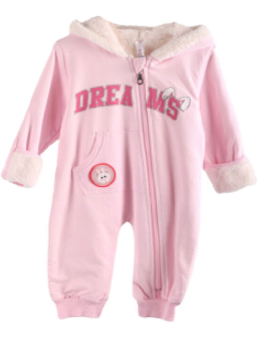 Dreams by Joyce Bebe Pramsuit Pink