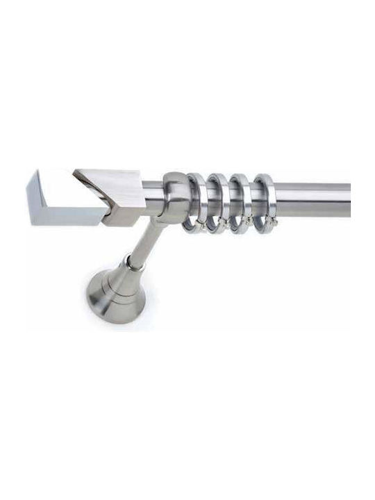 Anartisi Metallic Curtain Pole S23 Single Φ25mm 200cm Nickel Satin