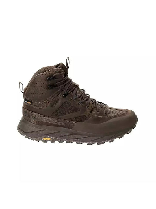Jack Wolfskin Terraquest Men's Hiking Boots Waterproof Brown