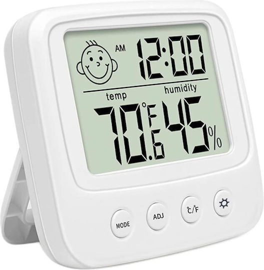 Ceas De Masă Digital Lcd Alb AT00001563