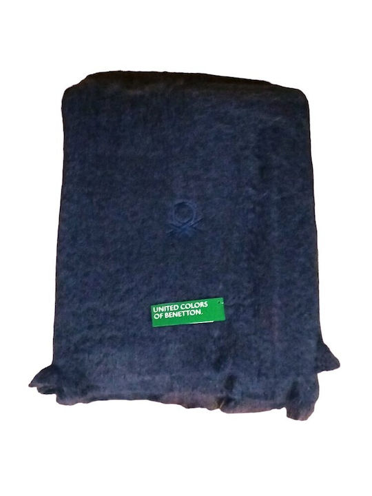 Benetton Mohair Sesselüberwurf Zwei Seiten 130x...