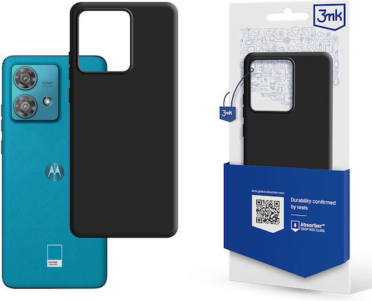 3MK Matt Back Cover Σιλικόνης 1.2mm Μαύρο (Motorola Edge 40 Neo)