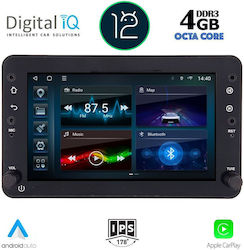 Digital IQ Car-Audiosystem für Alfa Romeo Spinne 2004-2012 (Bluetooth/USB/WiFi/GPS/Apple-Carplay/Android-Auto) mit Touchscreen 7"