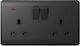 Elmark London Double Power Socket with Switch B...