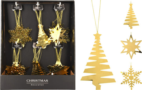 Ornament suspendat Metalic Auriu