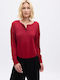 GAP Women's Long Sleeve Sweater Polka Dot Red