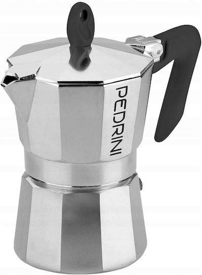 Pedrini Μπρίκι Espresso 6cups Ασημί