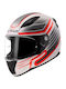LS2 Rapid II Circuit White/Red Κράνος Μηχανής Full Face ECE 22.06 1300gr