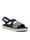 Tais Women's Flat Sandals in Navy Blue Color