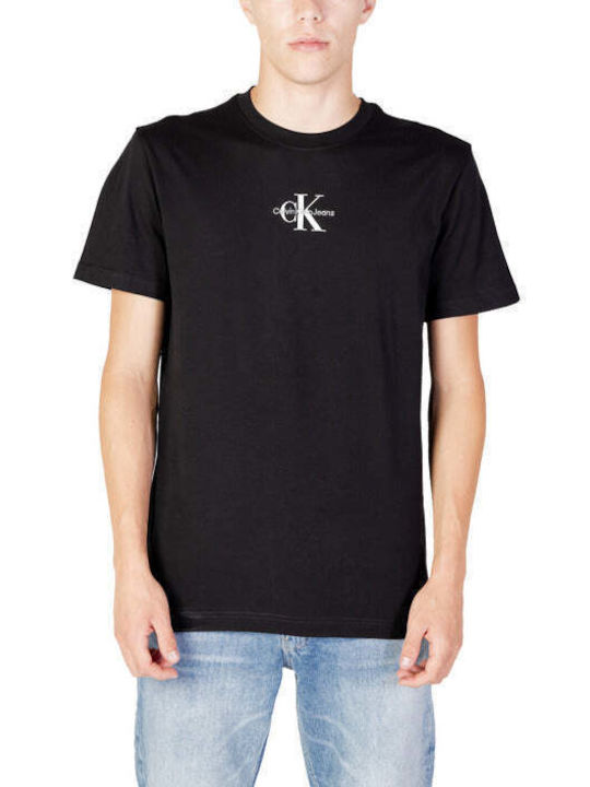 Calvin Klein T-shirt Bărbătesc cu Mânecă Scurtă Negru