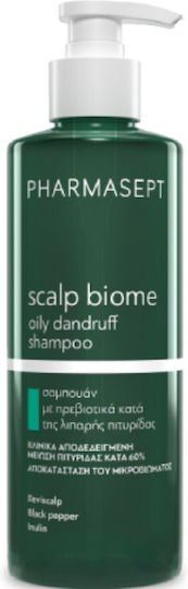 Pharmasept Scalp Biome Oily Dandruff Shampoos for Sensitive Scalp against Dandruff for Oily Hair 400ml