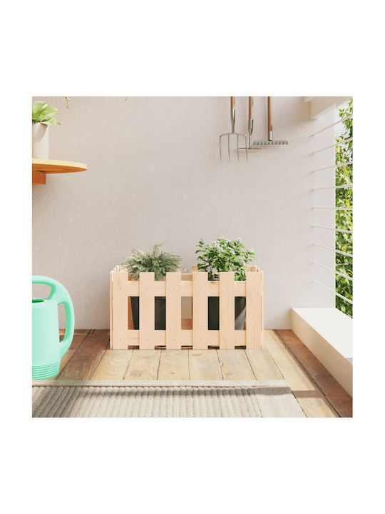 vidaXL Planter Box Lemn Bej 60x30x30cm.