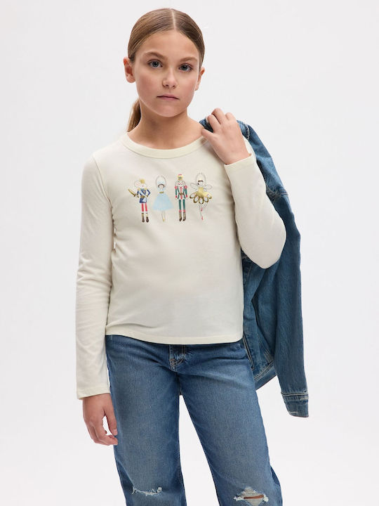 GAP Children's Blouse Long Sleeve Ecru