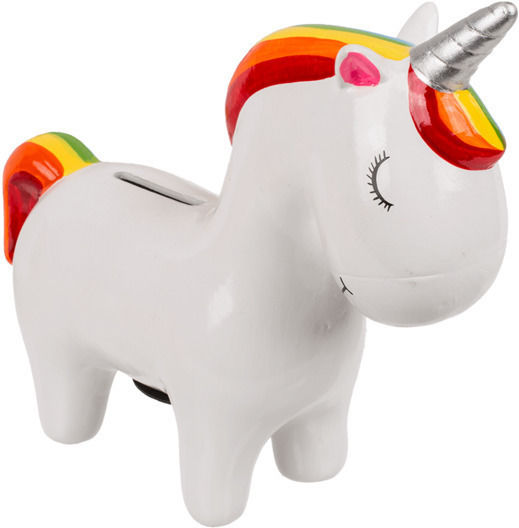 Out of the Blue Unicorn Копилка Керамичен Бял