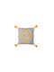 Kipper Sofa Cushion Karan 100% Cotton Gray 40x40cm