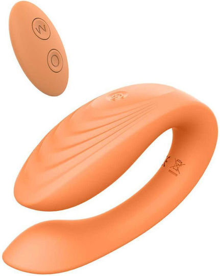 Dream Toys Vibrator für Paare mit Fernbedienung 6.5cm Orange