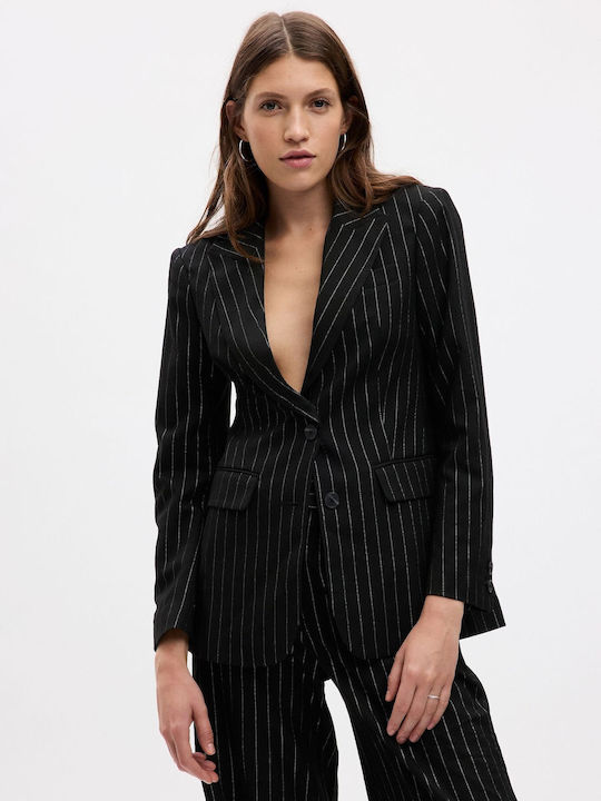 GAP Blazer pentru femei Sacou black & silver