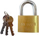 Golddoor Steel Padlock Brass with Key 40mm 1pcs