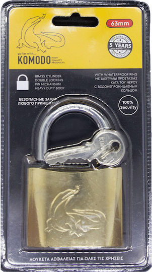 Komodo Bronz Lăcăt Potcoavă cu cheie 32mm 1buc