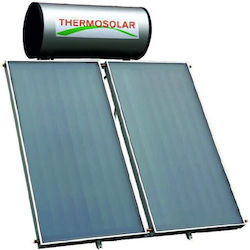 Thermosolar Ηλιακός Θερμοσίφωνας 200lt Glass Διπλής Ενέργειας 3τ.μ. Επιλεκτικός