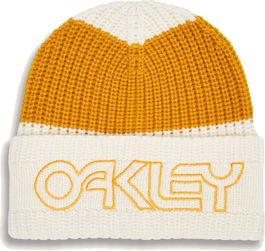 Beanie Unisex Σκούφος Πλεκτός σε Λευκό χρώμα