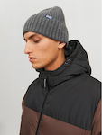 Jack & Jones Knitted Beanie Cap Gray