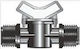 Connection Pipe Valve with Switch and Male-Male Thread 12.7mm