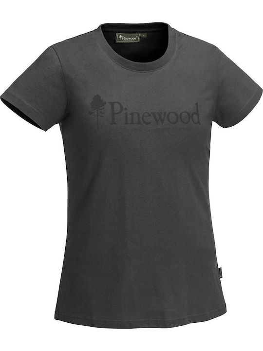 Pinewood Outdoor Life Women's T-shirt Hiking Gray