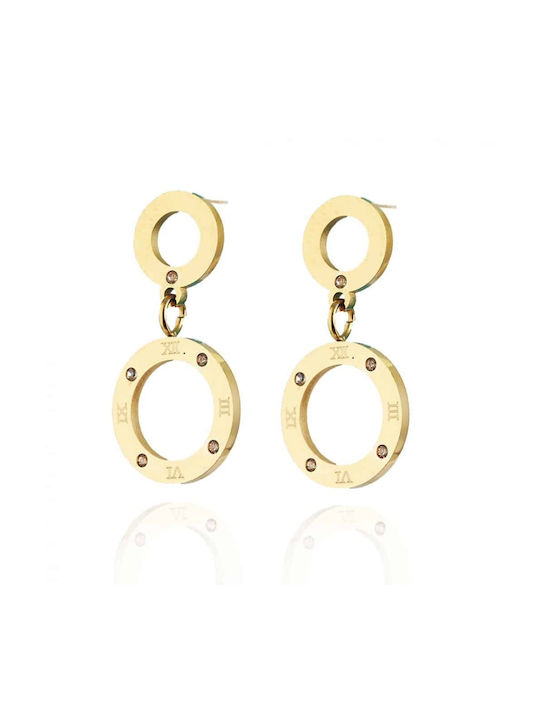 ecarla Earrings made of Steel Gold Plated