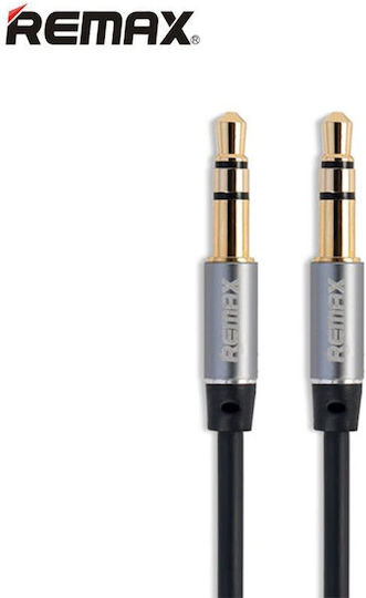 Remax 3.5mm Male To 3.5mm Male Black 1m Audio Cable With Gold Plated Terminals 69548512216161