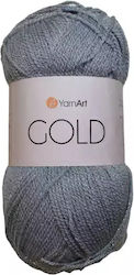 YarnArt Gold Μεταλλικό Μεικτό Γκρι 400m 100gr