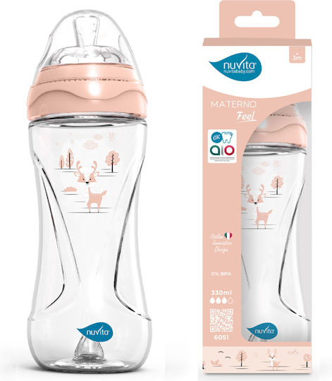 Nuvita Plastikflasche Gegen Koliken mit Silikonsauger für 3+ Monate 330ml