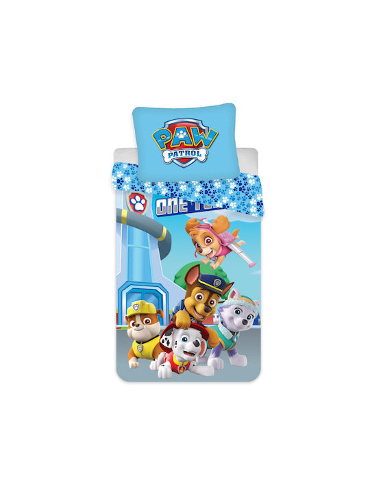 Disney Kinderbettbezug Einzel Baumwolle Blau 140x200cm