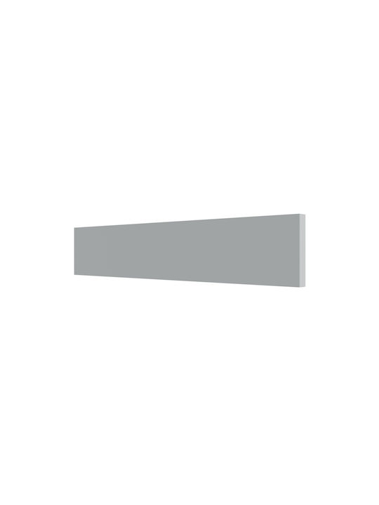 Alphab2b Rectangular Rubble Made of Chipboard in Gray Colour 120x10cm GR-101-00206